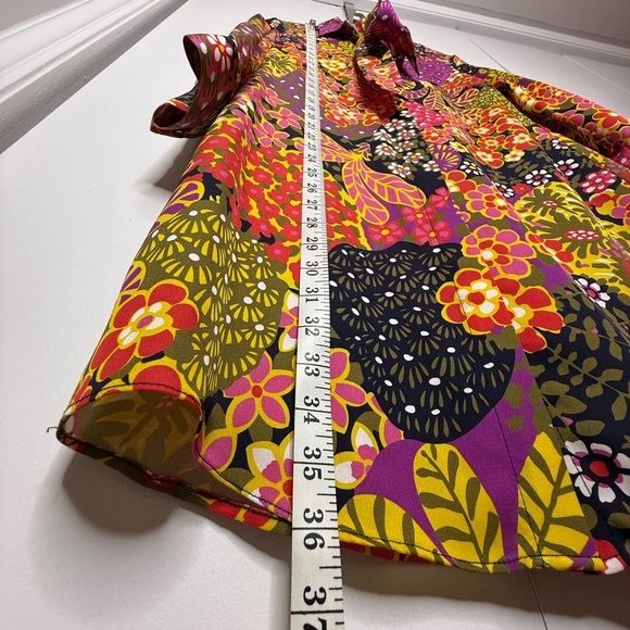 Flora Bea Natalee Dress - Blueberry Hill - 100% Silk - Small - Picture 7 of 9